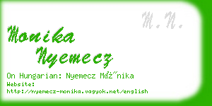 monika nyemecz business card